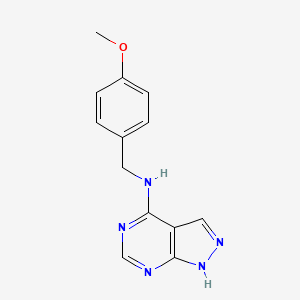 N-(4-methoxybenzyl)-1H-pyrazolo[3,4-d]pyrimidin-4-amine