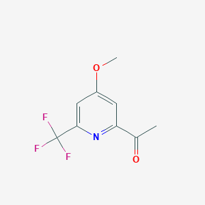 1-[4-Methoxy-6-(trifluoromethyl)pyridin-2-YL]ethanone