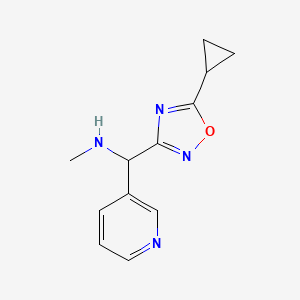 1-(5-cyclopropyl-1,2,4-oxadiazol-3-yl)-N-methyl-1-(pyridin-3-yl)methanamine