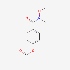 4-(Methoxy(methyl)carbamoyl)phenyl acetate