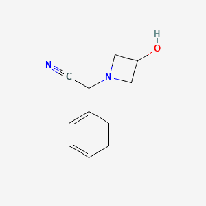 2-(3-Hydroxyazetidin-1-yl)-2-phenylacetonitrile