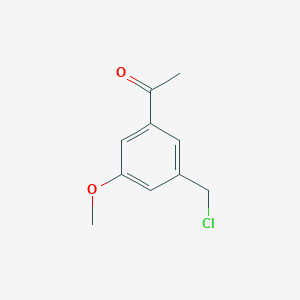 1-[3-(Chloromethyl)-5-methoxyphenyl]ethanone