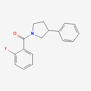 (2-Fluorophenyl)(3-phenylpyrrolidin-1-yl)methanone