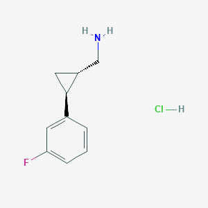 [(1S,2S)-2-(3-Fluorophenyl)cyclopropyl]methanamine HCl