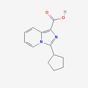 3-Cyclopentylimidazo[1,5-a]pyridine-1-carboxylic acid