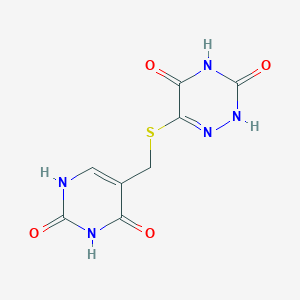 6-(((2,4-dioxo-1,2,3,4-tetrahydropyrimidin-5-yl)methyl)thio)-1,2,4-triazine-3,5(2H,4H)-dione