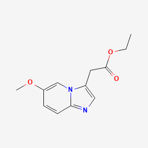 Ethyl (6-methoxyimidazo[1,2-A]pyridin-3-YL)acetate