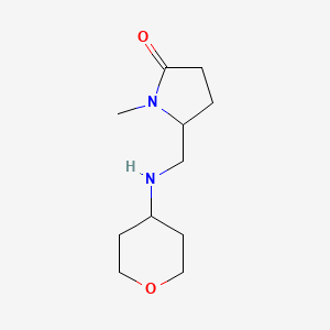 1-methyl-5-(((tetrahydro-2H-pyran-4-yl)amino)methyl)pyrrolidin-2-one