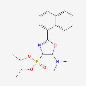 molecular formula C19H23N2O4P B15528373 Diethyl (5-(dimethylamino)-2-(naphthalen-1-yl)oxazol-4-yl)phosphonate 