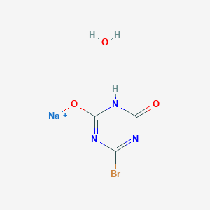 molecular formula C3H3BrN3NaO3 B15528625 Sodium 4-bromo-6-hydroxy-1,3,5-triazin-2-olate hydrate 