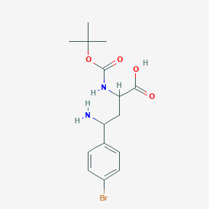 4-Amino-4-(4-bromophenyl)-2-((tert-butoxycarbonyl)amino)butanoic acid