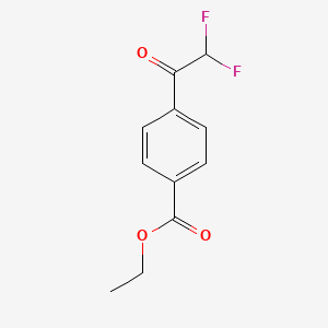 Benzoic acid, 4-(difluoroacetyl)-, ethyl ester