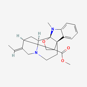 molecular formula C22H26N2O3 B15528829 methyl (1S,9S,14E,15R,19S)-14-ethylidene-2-methyl-18-oxa-2,12-diazahexacyclo[13.3.2.01,9.03,8.09,16.012,19]icosa-3,5,7-triene-16-carboxylate 