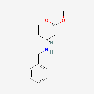 molecular formula C13H19NO2 B15528851 Methyl 3-(benzylamino)pentanoate 