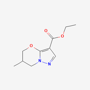 molecular formula C10H14N2O3 B15529081 ethyl 6-methyl-6,7-dihydro-5H-pyrazolo[5,1-b][1,3]oxazine-3-carboxylate 