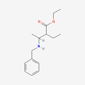 molecular formula C15H23NO2 B15529221 Ethyl 3-(benzylamino)-2-ethylbutanoate 