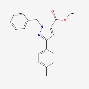 molecular formula C20H20N2O2 B15529240 Ethyl 1-benzyl-3-p-tolyl-1H-pyrazole-5-carboxylate 