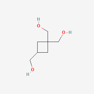 molecular formula C7H14O3 B15529251 Cyclobutane-1,1,3-triyltrimethanol 