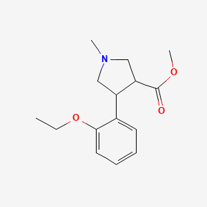 molecular formula C15H21NO3 B15529367 Methyl 4-(2-ethoxyphenyl)-1-methylpyrrolidine-3-carboxylate 