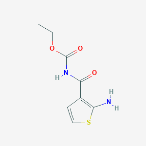 molecular formula C8H10N2O3S B15529645 Ethyl (2-aminothiophene-3-carbonyl)carbamate 