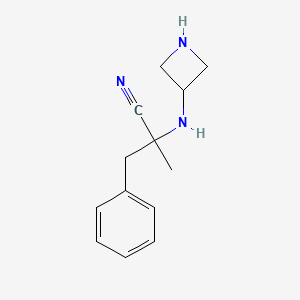 2-(Azetidin-3-ylamino)-2-methyl-3-phenylpropanenitrile