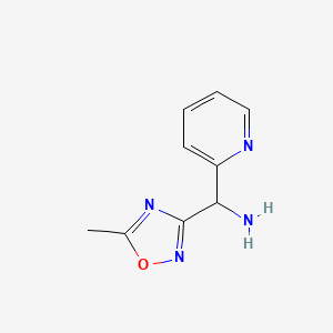 (5-Methyl-1,2,4-oxadiazol-3-yl)(pyridin-2-yl)methanamine