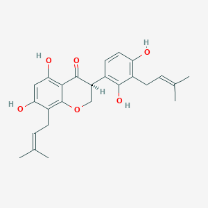 5,7,2',4'-Tetrahydroxy-8,3'-di(gamma,gamma-dimethylallyl)-isoflavanone