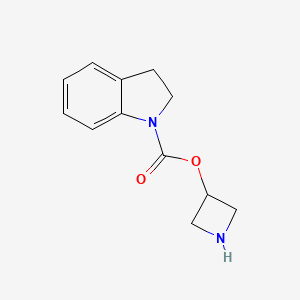 molecular formula C12H14N2O2 B15530313 Azetidin-3-yl indoline-1-carboxylate 