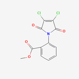 molecular formula C12H7Cl2NO4 B15530475 methyl 2-(3,4-dichloro-2,5-dioxo-2,5-dihydro-1H-pyrrol-1-yl)benzoate 