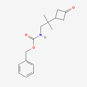 molecular formula C16H21NO3 B15530555 Benzyl (2-methyl-2-(3-oxocyclobutyl)propyl)carbamate 