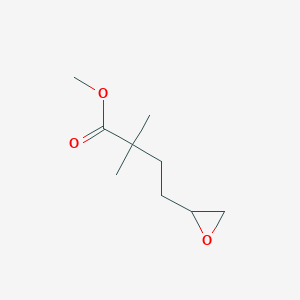 molecular formula C9H16O3 B15530583 Methyl 2,2-dimethyl-4-(oxiran-2-yl)butanoate 