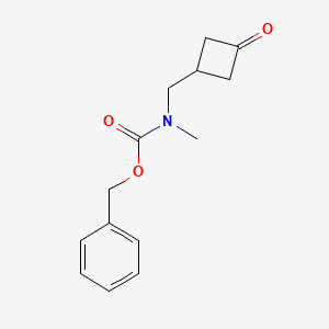 molecular formula C14H17NO3 B15531064 Benzyl methyl((3-oxocyclobutyl)methyl)carbamate 