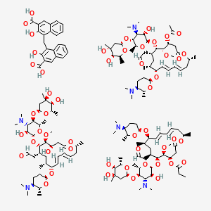 molecular formula C157H244N6O50 B15531155 Spiramycin embonate, Antibiotic for Culture Media Use Only 