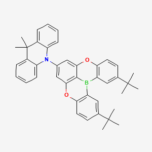 molecular formula C41H40BNO2 B15531227 Anthracen-7-yl)-9,9-dimethyl-9,10-dihydroacridine 