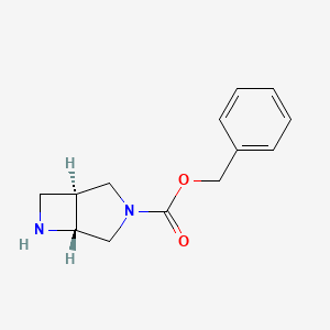 molecular formula C13H16N2O2 B15531358 benzyl (1S,5R)-3,6-diazabicyclo[3.2.0]heptane-3-carboxylate 