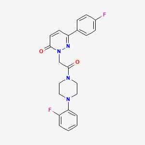 6-(4-fluorophenyl)-2-(2-(4-(2-fluorophenyl)piperazin-1-yl)-2-oxoethyl)pyridazin-3(2H)-one