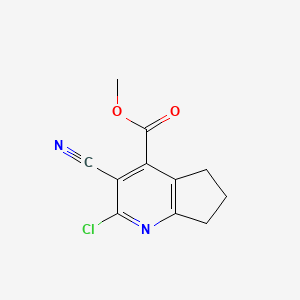 methyl 2-chloro-3-cyano-6,7-dihydro-5H-cyclopenta[b]pyridine-4-carboxylate