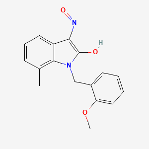 (Z)-3-(hydroxyimino)-1-(2-methoxybenzyl)-7-methylindolin-2-one