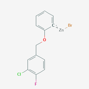 2-(3'-Chloro-4'-fluorobenZyloxy)phenylZinc bromide