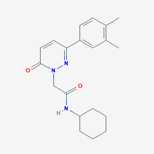 N-cyclohexyl-2-(3-(3,4-dimethylphenyl)-6-oxopyridazin-1(6H)-yl)acetamide