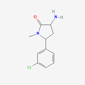 3-Amino-5-(3-chlorophenyl)-1-methylpyrrolidin-2-one