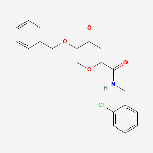 5-(benzyloxy)-N-(2-chlorobenzyl)-4-oxo-4H-pyran-2-carboxamide