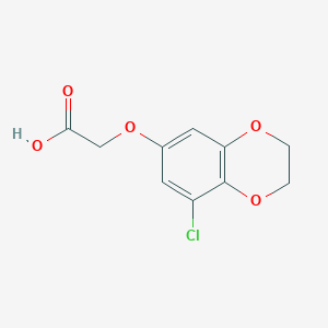 2-((8-Chloro-2,3-dihydrobenzo[b][1,4]dioxin-6-yl)oxy)acetic acid