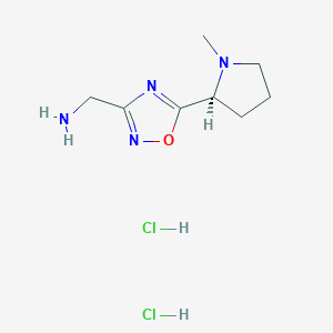 (S)-(5-(1-methylpyrrolidin-2-yl)-1,2,4-oxadiazol-3-yl)methanamine dihydrochloride