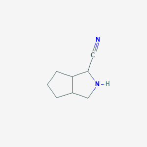 molecular formula C8H12N2 B15531780 Octahydrocyclopenta[c]pyrrole-1-carbonitrile 