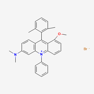 6-(Dimethylamino)-9-(2,6-dimethylphenyl)-1-methoxy-10-phenylacridin-10-ium bromide