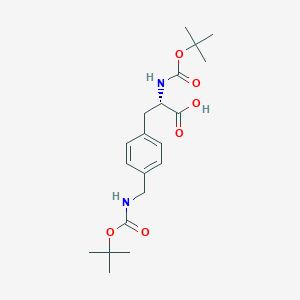 (2S)-2-[(2-methylpropan-2-yl)oxycarbonylamino]-3-[4-[[(2-methylpropan-2-yl)oxycarbonylamino]methyl]phenyl]propanoic acid