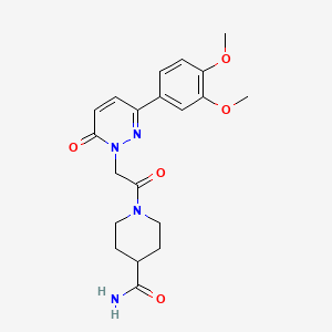 1-{[3-(3,4-dimethoxyphenyl)-6-oxopyridazin-1(6H)-yl]acetyl}piperidine-4-carboxamide