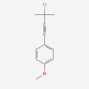 1-(3-Chloro-3-methyl-but-1-ynyl)-4-methoxy-benzene