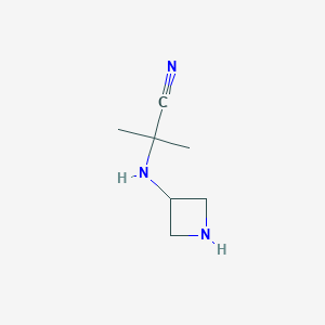 2-(Azetidin-3-ylamino)-2-methylpropanenitrile